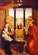 WEYDEN, Rogier van der St. Luke Painting the Virgin  Child oil on canvas